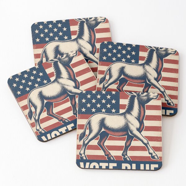 Item preview, Vote Blue Donkey Flag Poster designed and sold by bycaiotti.