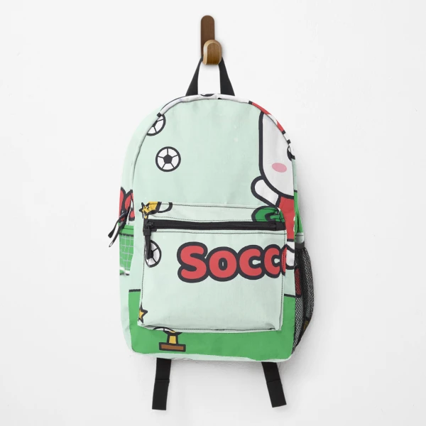Goal Soccer Star - Cute Football Marshmallow Pip in Number 10 Jersey — Backpack by BiMood