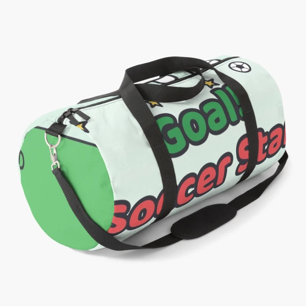 Goal Soccer Star - Cute Football Marshmallow Pip in Number 10 Jersey — Duffle Bag by BiMood
