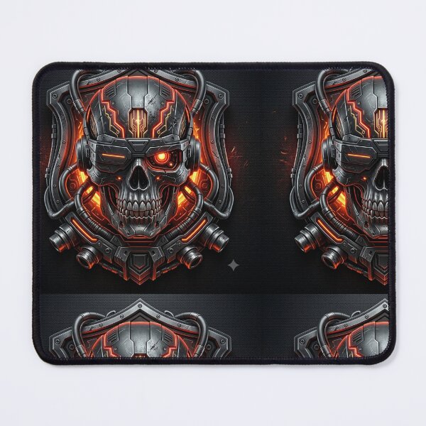Item preview, Cyberpunk Tactical Cyber Skull - Biomechanical Robotic Warrior Shield designed and sold by SAMORA ORIGINALS.
