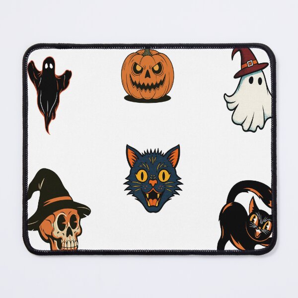 Item preview, Retro Halloween Stickers Pack Vintage Ghost Pumpkin Skull Black Cat designed and sold by mx3star.