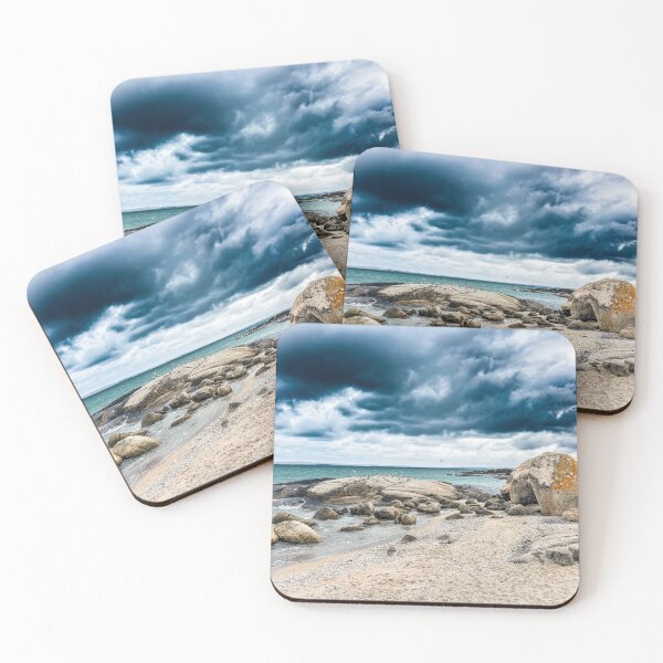 Item preview, Weathered Ocean Boulders and Sandy Shoreline designed and sold by Coastal Wearable Art & Home Decor.