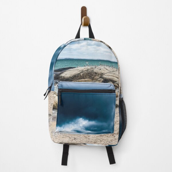 Item preview, Weathered Ocean Boulders and Sandy Shoreline designed and sold by Coastal Wearable Art & Home Decor.
