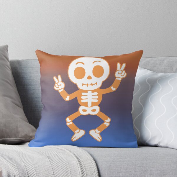 Item preview, Happy Skeleton Making a Peace Sign - Kawaii Skeleton Good Vibes designed and sold by AstronautMerch.