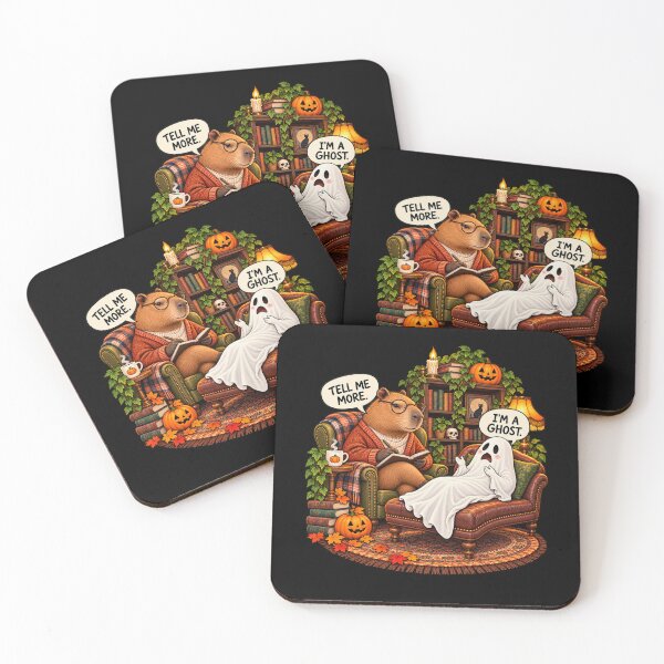 Item preview, Ghost Therapy – Funny Capybara Halloween designed and sold by Scarlett-Goods.