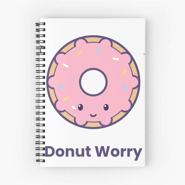 Item preview, Donut Worry Cute Kawaii Pink Donut Pun Sticker designed and sold by Coco Zone .