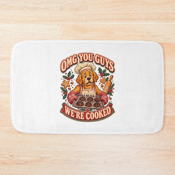 Item preview, OMG You Guys We're Cooked Funny Christmas Dog Baker  designed and sold by LuveraxArt.