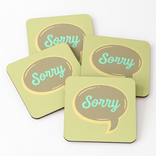 Item preview, Sorry Bubble Comic - Sorry Retro Speech Bubble designed and sold by AstronautMerch.