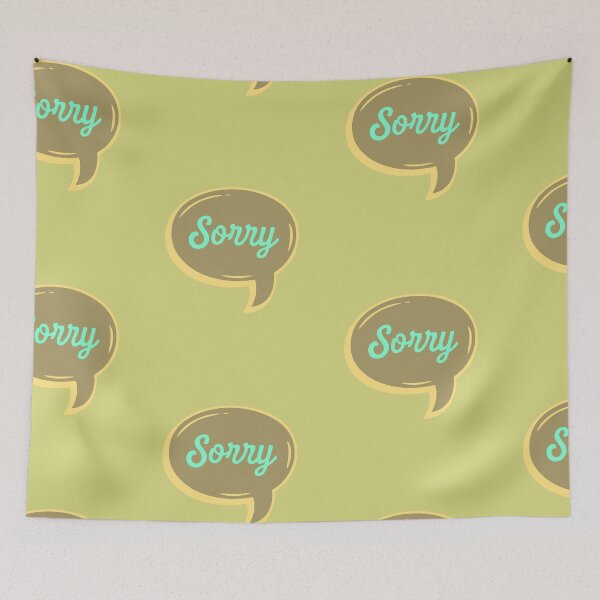 Item preview, Sorry Bubble Comic - Sorry Retro Speech Bubble designed and sold by AstronautMerch.