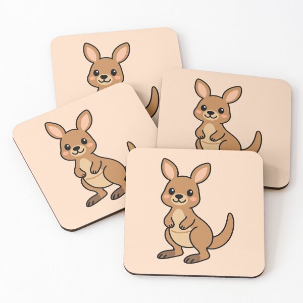 Item preview, Cute Cartoon Kangaroo designed and sold by WildlifeDoodle.