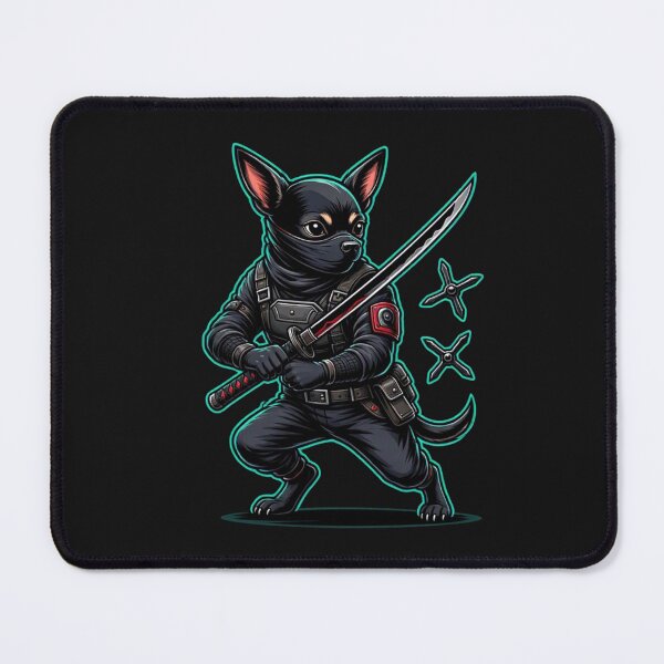 Item preview, Ninja Chihuahua Warrior – Cute Dog with Katana & Shuriken designed and sold by Designorado.