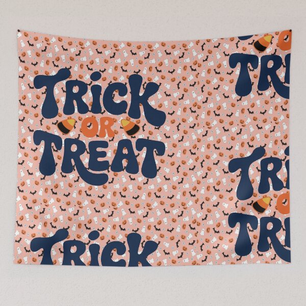 Item preview, Groovy Trick Or Treat Halloween Candy Corn Spooky Pattern designed and sold by mx3star.