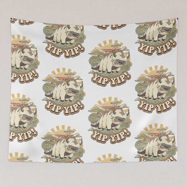 Item preview, Yip Yip Appa Flying Bison - Retro Vintage Art designed and sold by KoalaArtStudio.