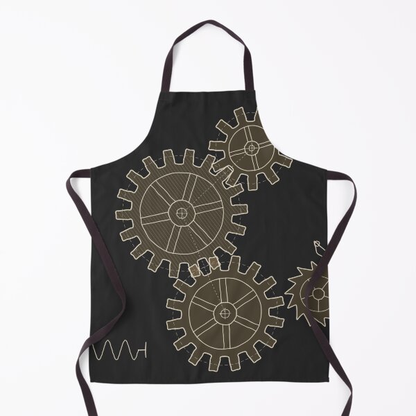 Item preview, Vintage Gears Mechanism - Light Ink Engineer Sketch designed and sold by Decorta.