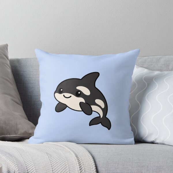 Aperçu de l'œuvre Orque de dessin animé mignonne créée et vendue par WildlifeDoodle.