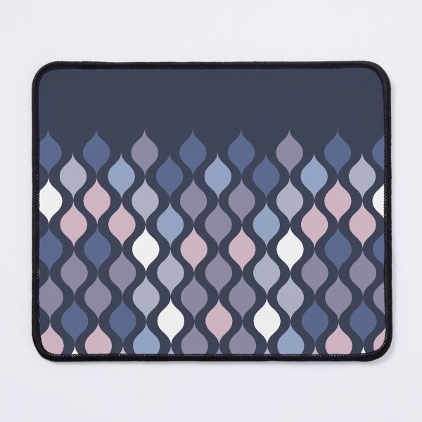 Item preview, Geometric Ogee Pattern in Shades of Blue and Purple designed and sold by Kelly Dietrich Mandalas & Colorful Patterns.