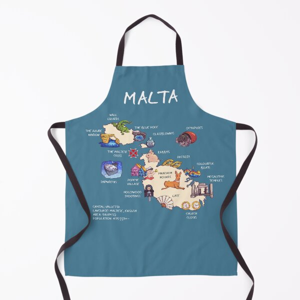 Item preview, Malta - illustrated map designed and sold by BeeHappyShop.