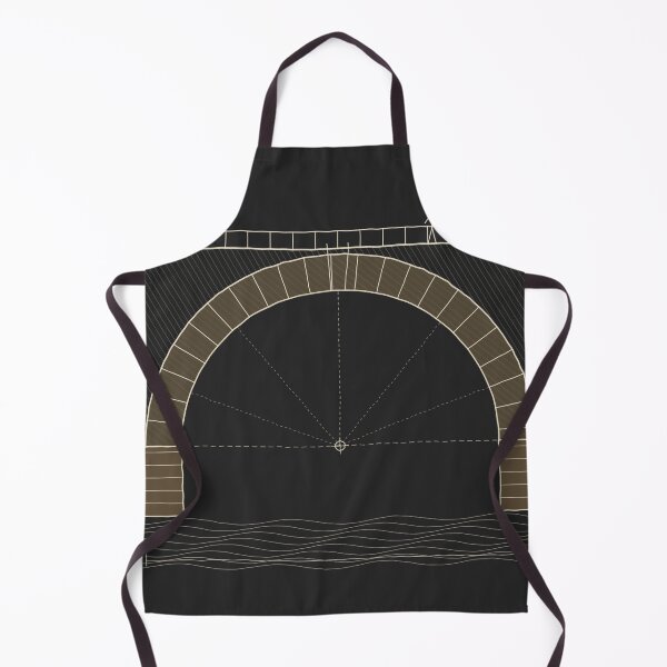 Item preview, Stone Arch Bridge Sketch - Light Ink Engineer Drawing designed and sold by Decorta.