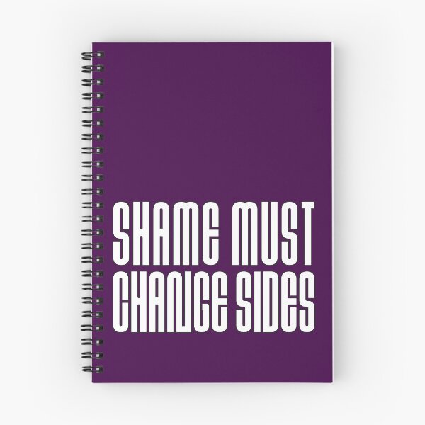 Item preview, Shame must change sides - white typography designed and sold by kobyakov.