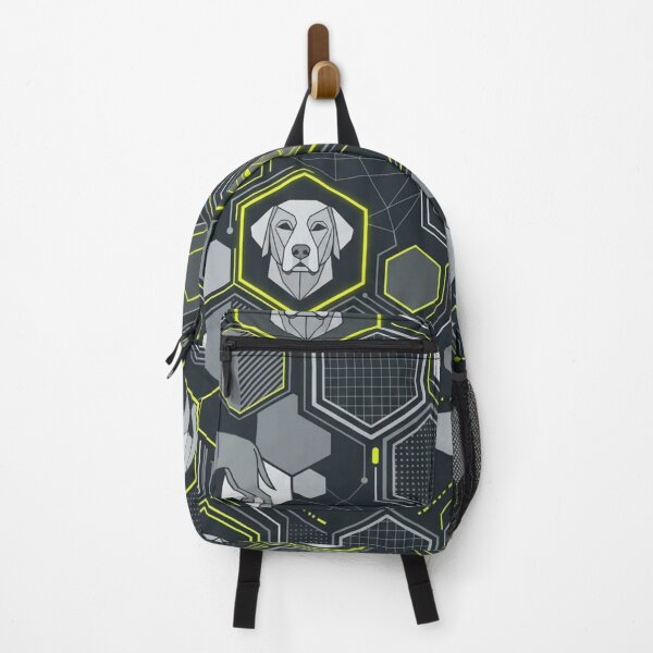 Item preview, Cyberpunk Labrador - Geometric Pattern of Technological Circuits and Dogs of the Future designed and sold by Goodthingstree.