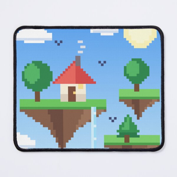 Item preview, Pixel Art Floating Island with a Little House designed and sold by pixelbypixelart.