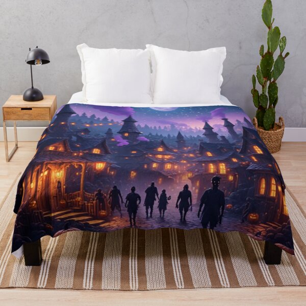 Item preview, Spooky Zombie Halloween Village designed and sold by AWADHESH CHAURASIA.