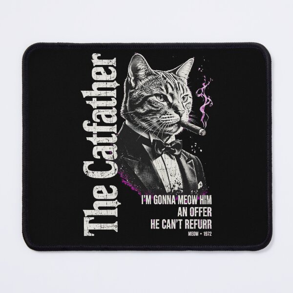 Item preview, The Catfather Funny Mafia Boss Cat designed and sold by kanjxtan.