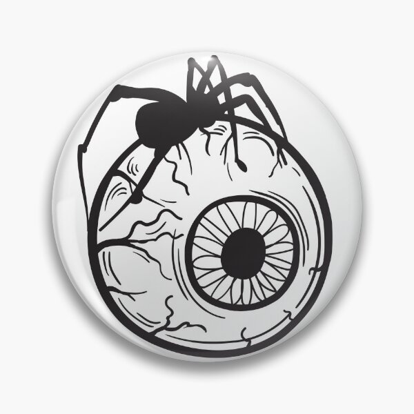 Item preview, Creepy Eye with Spider – Horror Halloween Design designed and sold by EmeraldeaArt.