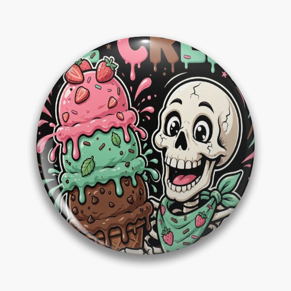 Item preview, Scream For Ice Cream Funny Skeleton designed and sold by MojoHill.