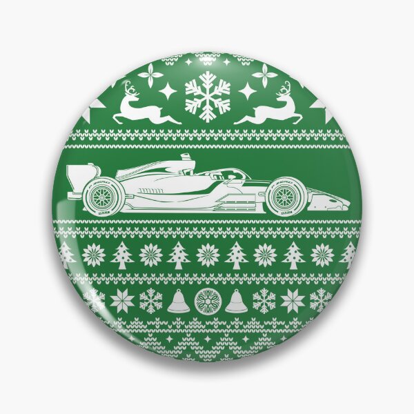 Item preview, Ugly Christmas Sweater Racing Car (Green) designed and sold by Mariel Toigo.