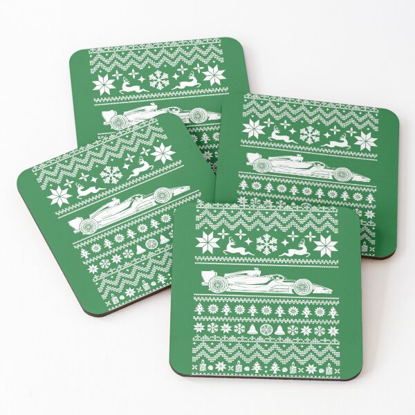 Item preview, Ugly Christmas Sweater Racing Car (Green) designed and sold by Mariel  Toigo.