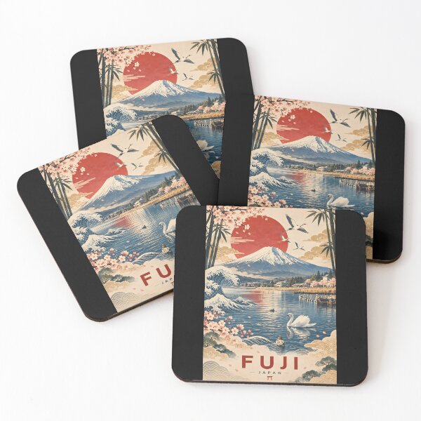 Item preview, Fuji Japanese Hokusai Retro Art designed and sold by Durro.