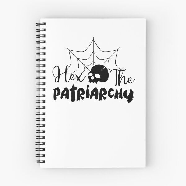 Item preview, Hex the Patriarchy Skull Spiderweb – Feminist Halloween designed and sold by EmeraldeaArt.