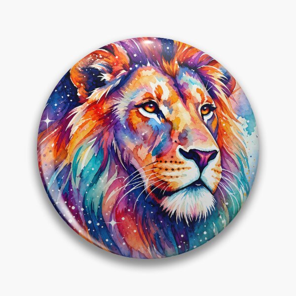 Item preview, Vibrant Watercolor Leo Lion Zodiac Art designed and sold by Clavivs.