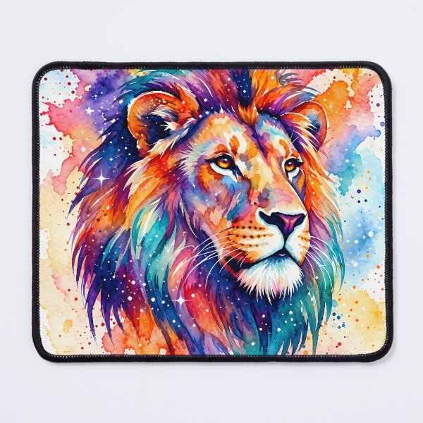 Item preview, Vibrant Watercolor Leo Lion Zodiac Art designed and sold by Clavivs.