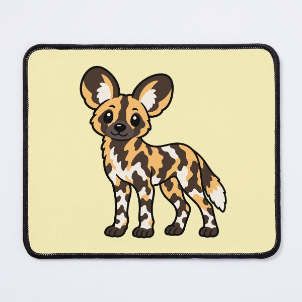 Item preview, Cute Cartoon African Wild Dog designed and sold by WildlifeDoodle.
