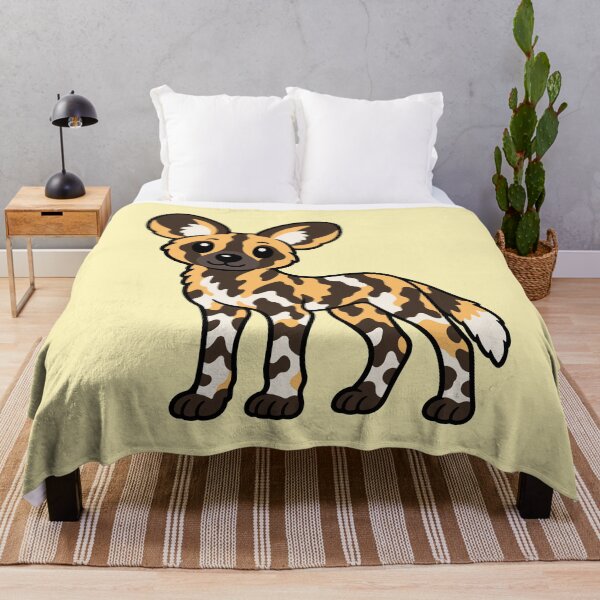 Item preview, Cute Cartoon African Wild Dog designed and sold by WildlifeDoodle.