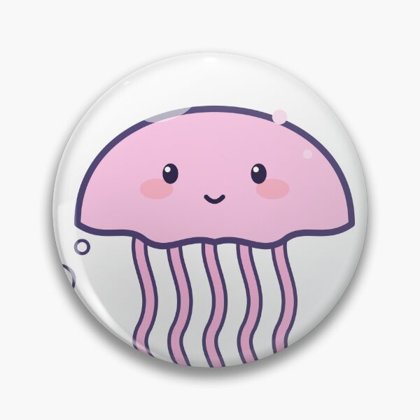 Item preview, Kawaii Jellyfish Cute Pink Ocean Animal Sticker designed and sold by Coco Zone .