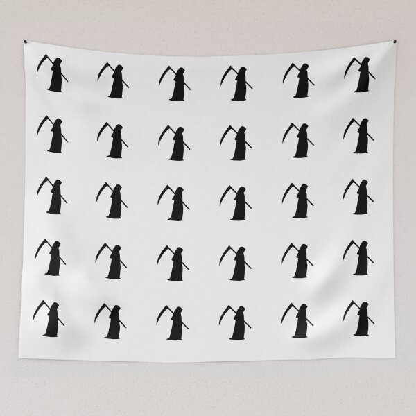 Item preview, Minimalist Grim Reaper Silhouette designed and sold by Miss-robot.