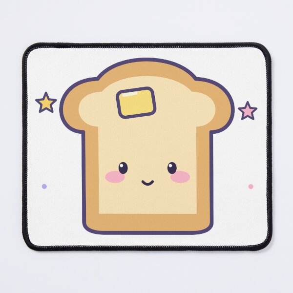 Item preview, Kawaii Toast Cute Buttered Bread Breakfast Sticker designed and sold by Coco Zone .
