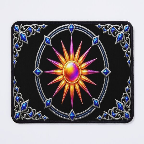 Item preview, Fantasy Sun God Amulet Cyber Gothic Emblem designed and sold by Breezes-of-Ida.