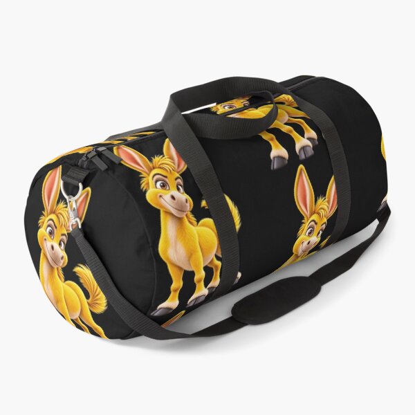 Item preview, Cute Yellow Donkey – Fluffy Golden Cartoon Animal Illustration designed and sold by ArtSpark Studio.