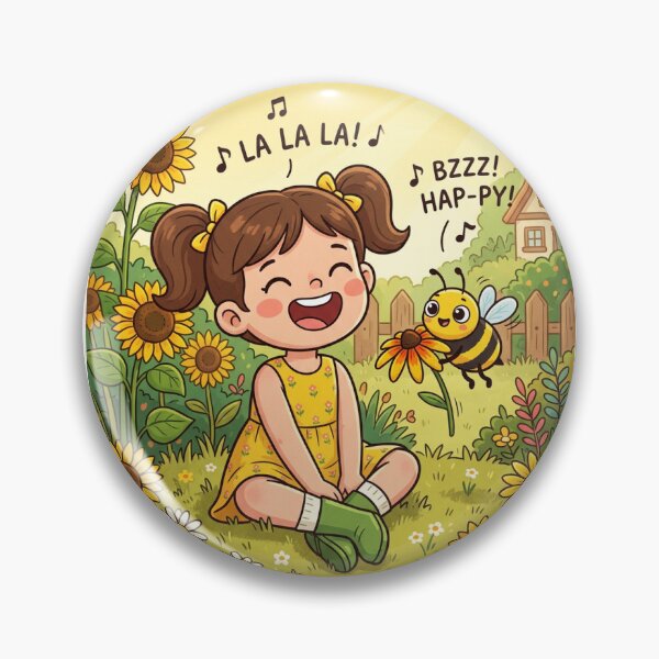 Item preview, Little girl and bumblebee - Best Friends designed and sold by Chelevisuals.