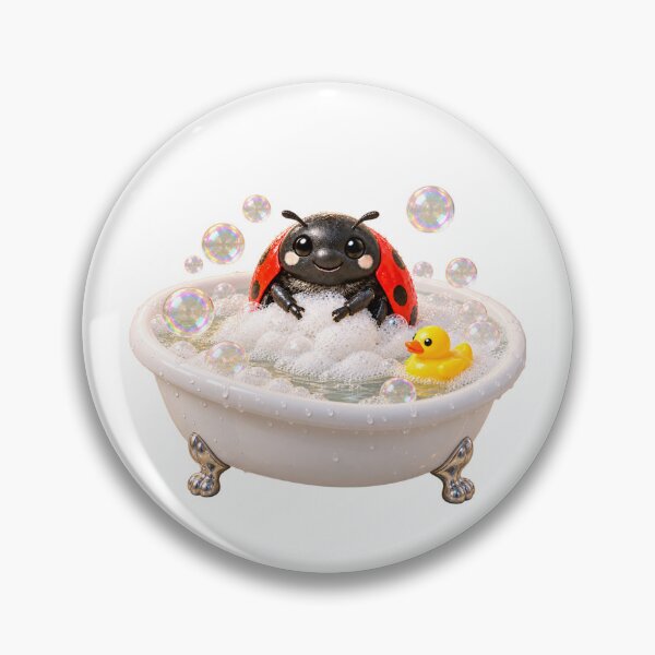 Item preview, Ladybird Bathtub Spa Day designed and sold by Sillytoe.