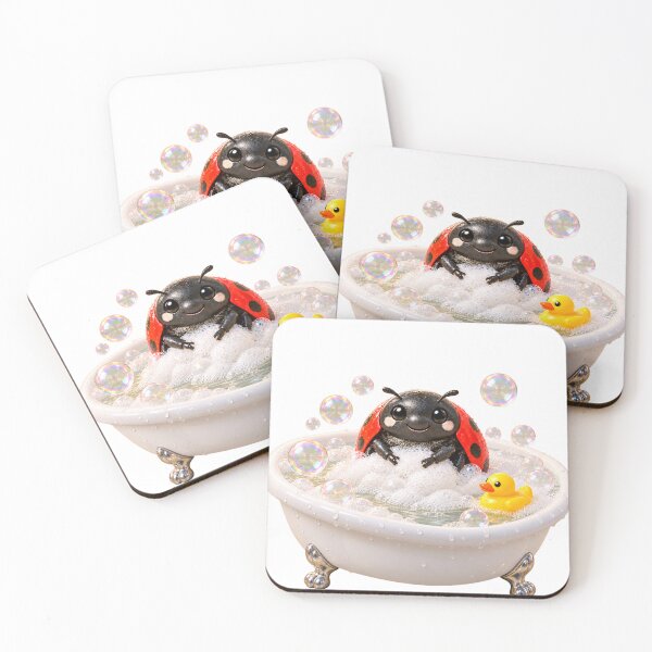 Item preview, Ladybird Bathtub Spa Day designed and sold by Sillytoe.