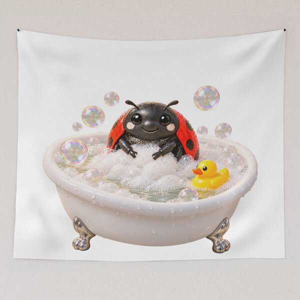 Item preview, Ladybird Bathtub Spa Day designed and sold by Sillytoe.