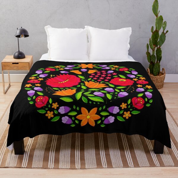 Item preview, Folk Flower Circle designed and sold by ViaARTfactory.