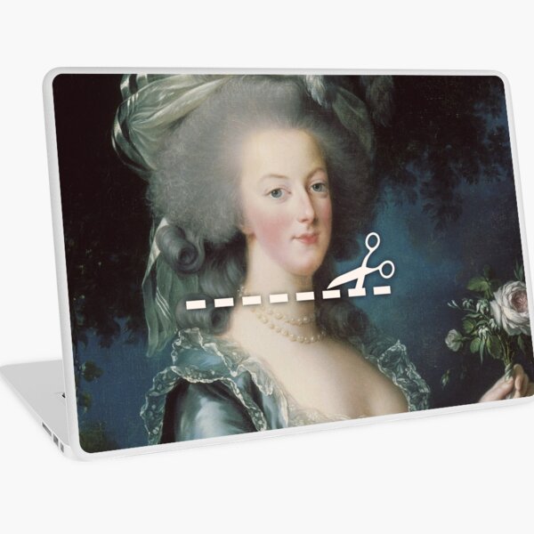 Cut Here - Marie Antoinette Laptop Skin
