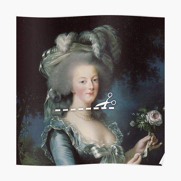 Cut Here - Marie Antoinette Poster