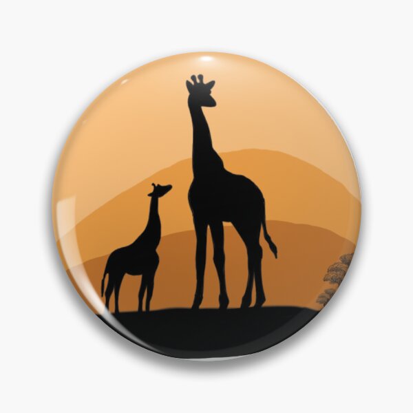 Artikelvorschau, Tiersilhouette: Giraffen entworfen und verkauft von Aaron Alviano.